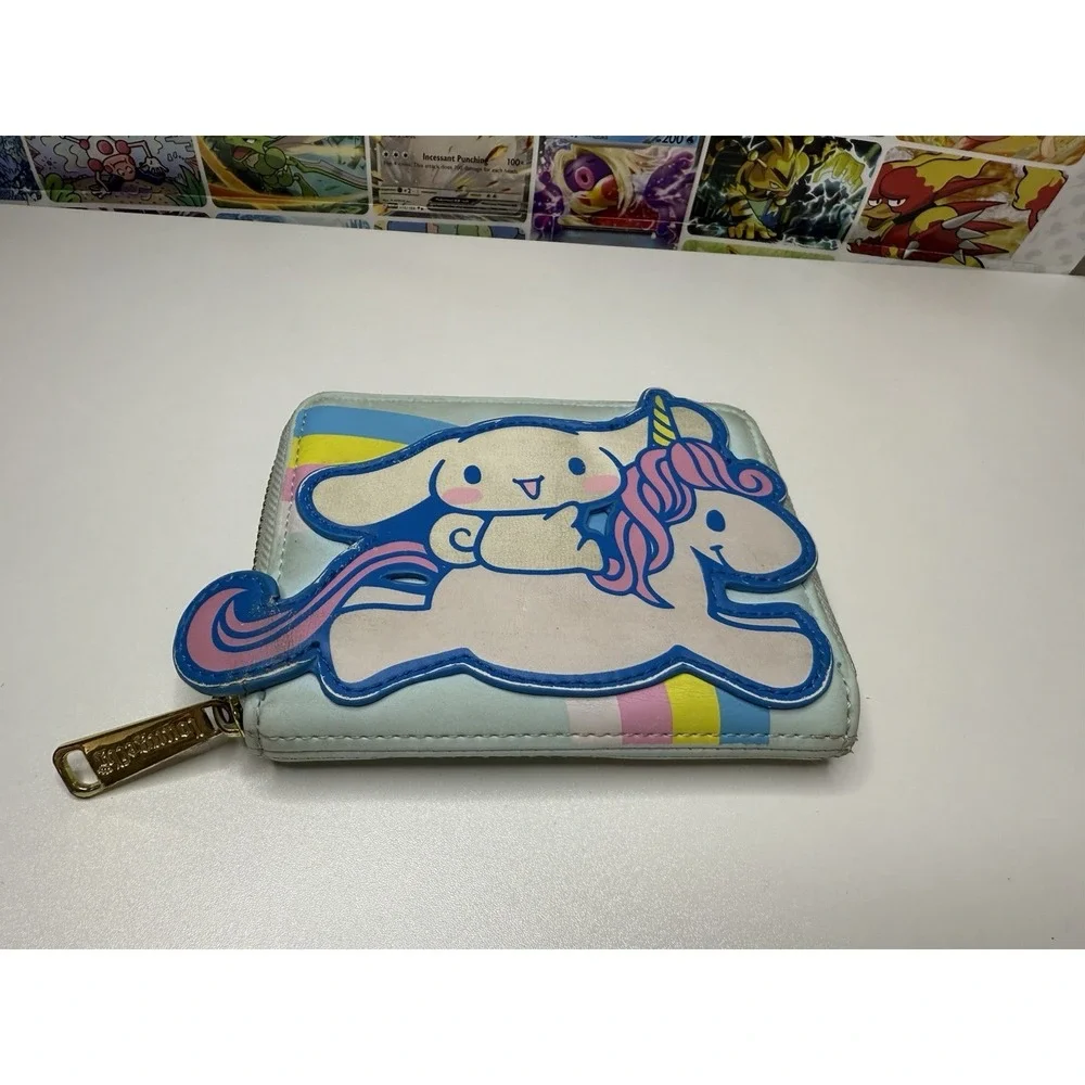 Loungefly‎ Sanrio Cinnamoroll Unicorn Zip Around Wallet 4x5